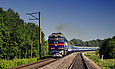 ТЭП70-0222 с пассажирским поездом на перегоне Мерчик - Максимовка