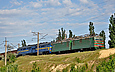 ВЛ82м-031 и 2ТЭ116-1012/1075 с грузовым поездом на перегоне Основа - Терновая