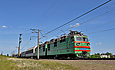 ВЛ82м-039 с грузовым поездом на перегоне Основа - Терновая