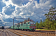 ВЛ82м-041 с хозяйственным поездом на станции Эсхар
