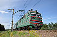 ВЛ82м-041 с пассажирским поездом на перегоне Основа - Терновая