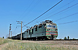 ВЛ82м-041 с грузовым поездом на перегоне Основа - Терновая