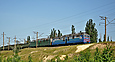 Сплотка ВЛ82м-045 и ВЛ82м-048 с грузовым поездом на перегоне Основа - Терновая
