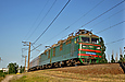 ВЛ82м-060 с поездом Нижний Тагил - Харьков на перегоне Основа - Терновая