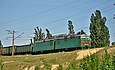 ВЛ82м-061 с грузовым поездом на перегоне Основа - Терновая