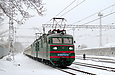 ВЛ82м-074 с поездом №19 Киев — Лисичанск прибыл на станцию Харьков-Балашовский