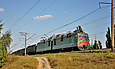 ВЛ82м-076 с грузовым поездом на перегоне Терновая - Основа
