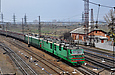 ВЛ82м-080 с грузовым поездом заходит на станцию Основа