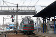 ВЛ82м-080 с поездом №142 Львов — Бахмут проходит станцию Люботин