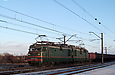 ВЛ82м-081 с грузовым поездом на перегоне Новая Бавария — рзд Коммунар в районе о.п. Минутка