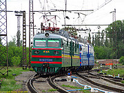 ВЛ82м-086 и 090 в южной горловине станции Харьков-Балашовский
