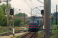ВЛ82м-087 с пассажирским поездом проходит о.п. 7 километр