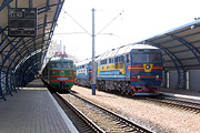 ВЛ82м-090 и ТЭП70-0046, Северный терминал станции Харьков-Пассажирский