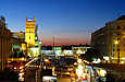 Вид на Привокзальную площадь станции Харьков-Пассажирский со стороны улицы Полтавский Шлях
