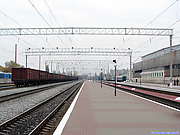 Станция Кременчуг, вид в сторону четной горловины