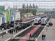 Станция Кременчуг, торжественный ввод в эксплуатацию участка Кременчуг - Користовка