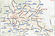 Схема трамвайных маршрутов Харькова по состоянию на 05 ноября 2001 года