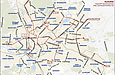 Схема трамвайных маршрутов Харькова по состоянию на 21 июня 2005 года