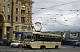 КТМ-19КТ #3102 7-го маршрута поворачивает с улицы Пушкинской на площадь Конституции