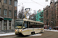 КТМ-19КТ #3102 поворачивает с улицы Мироносицкой на улицу Маяковского
