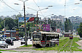 КТМ-19КТ #3103 6-го маршрута поворачивает с улицы Академика Павлова в Салтовский переулок