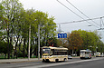 КТМ-19КТ #3105 6-го маршрута и Tatra-T3SU #3045 27-го маршрута на Московском проспекте возле улицы Академика Павлова
