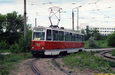 КТМ-5М3 #762 25-го маршрута на конечной станции "Поселок Монтажник"