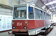 КТМ-5 #854 в Депо №1 (бывшем Ленинском трамвайном депо)