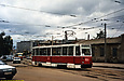 КТМ-5M3 #858 1-го маршрута в Лосевском переулке возле Ленинского депо