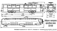 Габаритный чертеж трамвайного вагона КТМ-5М3
