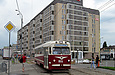 МТВ-82 #055 12-го маршрута на улице Клочковской в районе Новоивановского моста