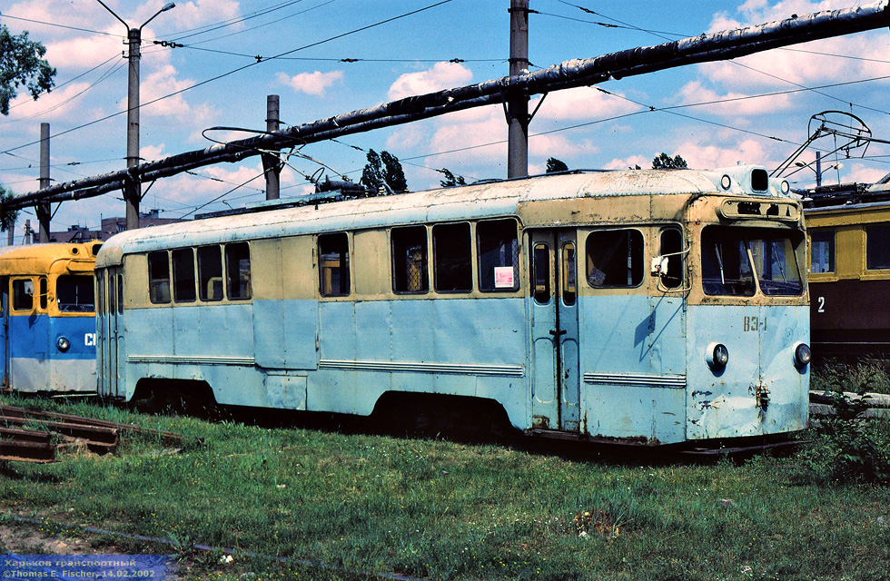 ВЭ-1 на веере в Октябрьском трамвайном депо