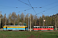 ВП-1 и Tatra-T3 #3049 20-го маршрута на улице Клочковской возле конечной станции "Улица Новгородская"