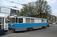 ВТП-2 с вагоном Tatra-T3SU #770 на буксире на улице Кирова пересекает проспект Гагарина