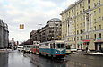 ВТП-2 с вагонами Tatra-T3SU #3047 и 3091 на буксире на  улице Красноармейской в районе улицы Полтавский шлях