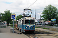 ВТП-2 с вагоном Tatra-T3SU #3066 на буксире на Московском проспекте возле универмага "Харьков"