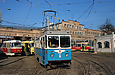 Tatra-T3A #3059, ВТП-4 + Tatra-T3SU #583 и Tatra-T3SU #0301 на веере бывшего Коминтерновского трамвайного депо