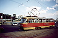Tatra-T3SU #0301 на улице Клочковской на перекрестке со спуском Пассионарии