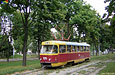 Tatra-T3SU #1515 12-го маршрута на проспекте Правды перед пересечением с проспектом Ленина