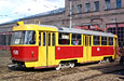Tatra-T3SU #1518 в Коминтерновском трамвайном депо в ходе подготовки к первоапрельскому праздничному рейсу