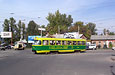 Tatra-T3SU #1518 12-го маршрута поворачивает с улицы Котлова на улицу Красноармейскую