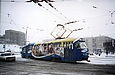 Tatra-T3SU #1734-1735 30-го маршрута на Пролетарской площади
