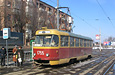 Tatra-T3SU #1755 8-го маршрута на площади Восстания в районе одноименной станции метро