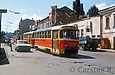 Tatra-T3SU #1775-1779 30-го маршрута на улице Свердлова возле улицы Дмитриевской