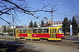 Tatra-T3SU #1776 8-го маршрута на улице Плехановской на перекрестке с улицей Полевой