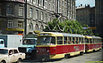 Tatra-T3SU #1780-1781 6-го маршрута на площади Розы Люксембург