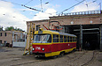 Tatra-T3SU #1796 возле производственного корпуса в Коминтерновском трамвайном депо