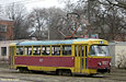 Tatra-T3SU #1827 8-го маршрута на проспекте Героев Сталинграда между остановкой "Троллейбусное депо №2" и конечной станцией "Проспект Гагарина"