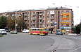 Tatra-T3SU #1830 8-го маршрута поворачивает с площади Восстания на Московский проспект