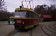 Tatra-T3SU #1842 5-го маршрута на конечной станции "Парк им. Горького"